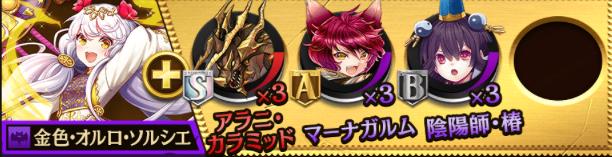 金色・オルロ・ソルシエ 魔 闘化素材